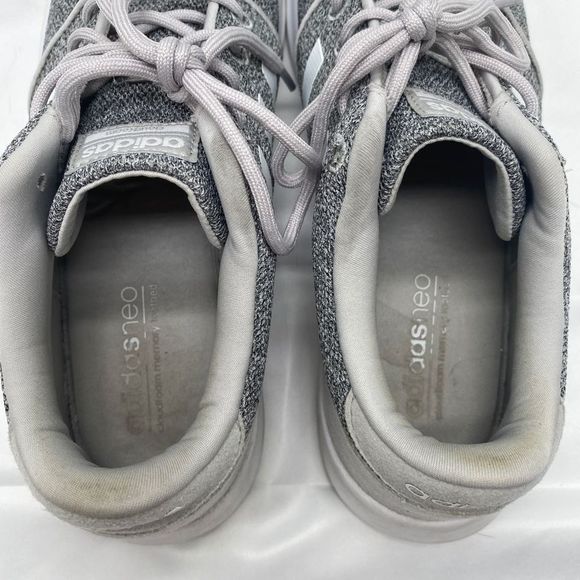 Adidas Gray Cloudfoam Lace Up Sneakers Size 8.5 - Picture 7 of 9
